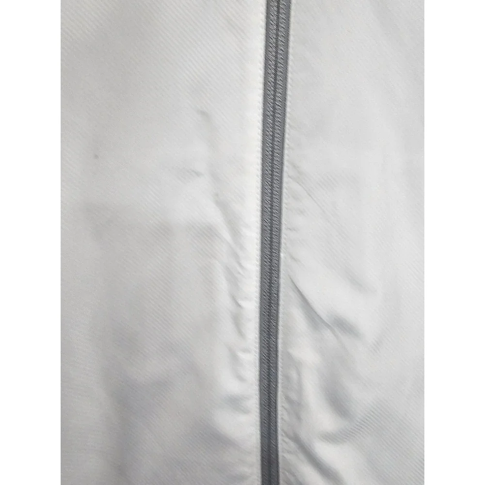 Adidas Golf 1919 Gray‎ Vented Full Zip Wind Breaker Men's Large Side Pockets
